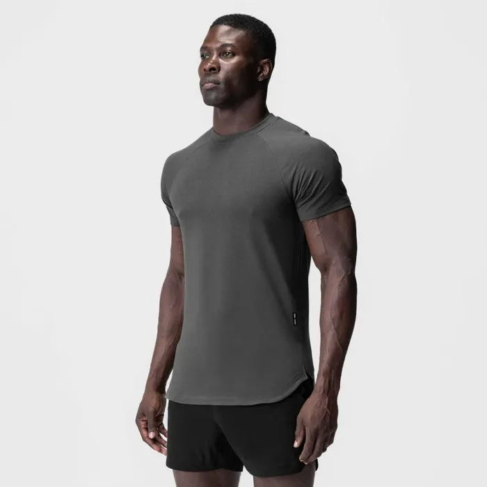 Short Sleeves Men ASRV Supima Established Tee Space Grey