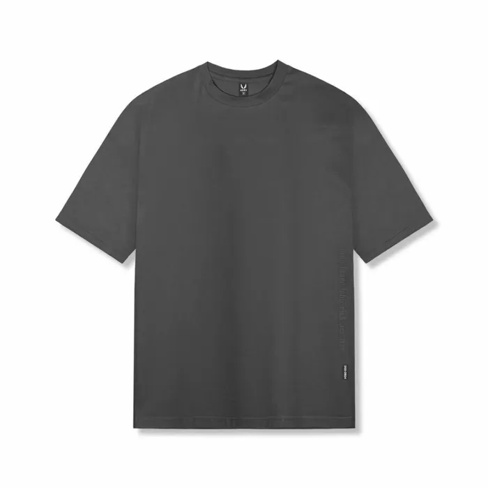 Short Sleeves Men ASRV Supima Oversized Tee Space Grey