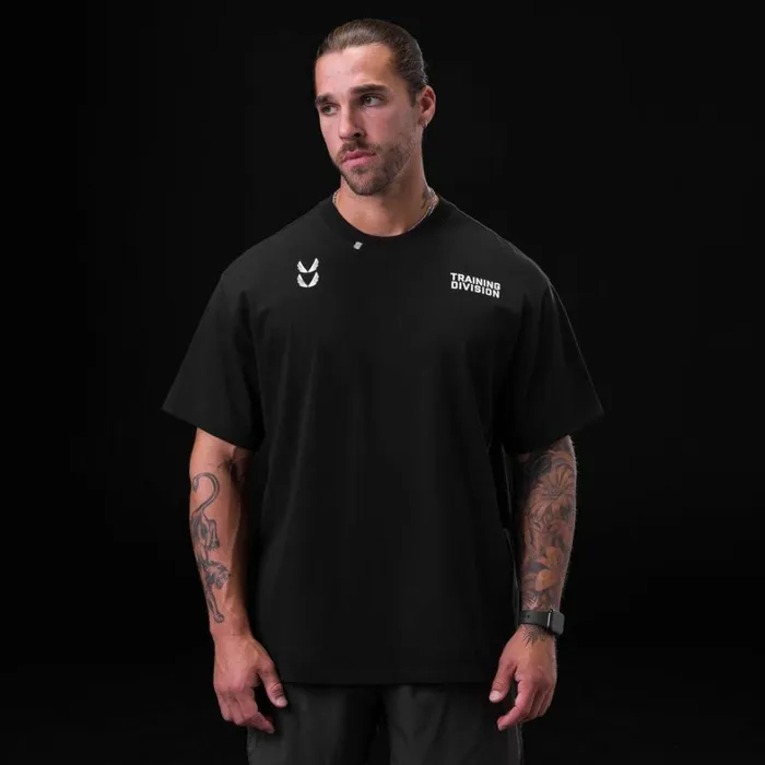 Short Sleeves Men ASRV Tech Essential Relaxed Tee Black 034td034