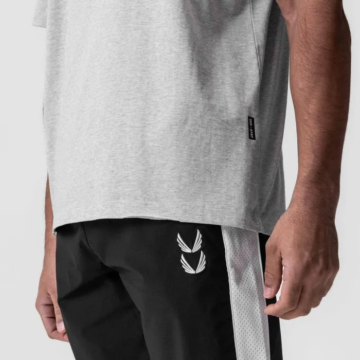 Short Sleeves Men ASRV Tech Essential Relaxed Tee Heather Grey 034space Bracket034