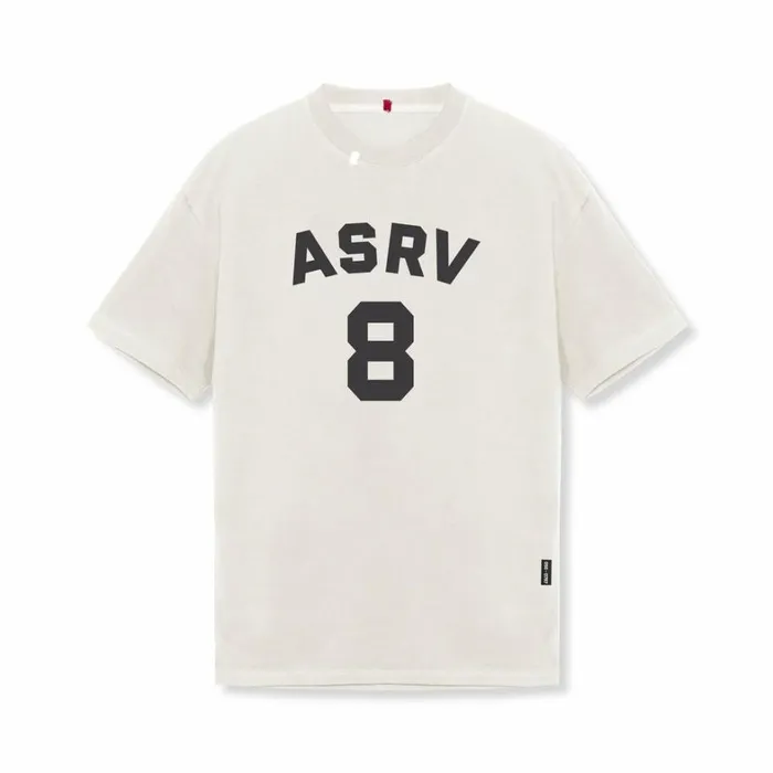 Short Sleeves Men ASRV Tech Essential Relaxed Tee Stone 034asrv 8034
