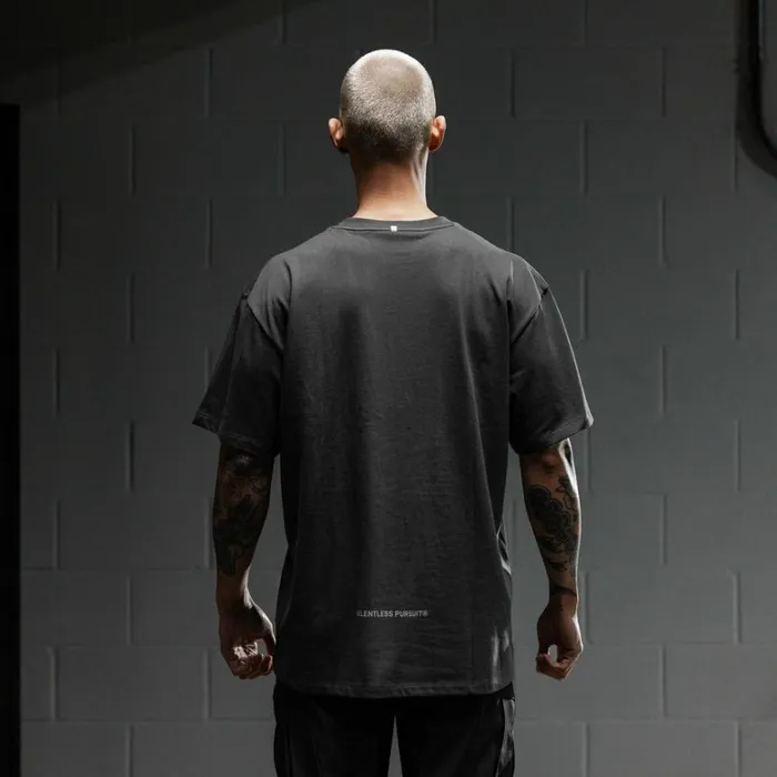 Short Sleeves Men ASRV Technical Essentials Relaxed Tee Space Grey 034box Logo034