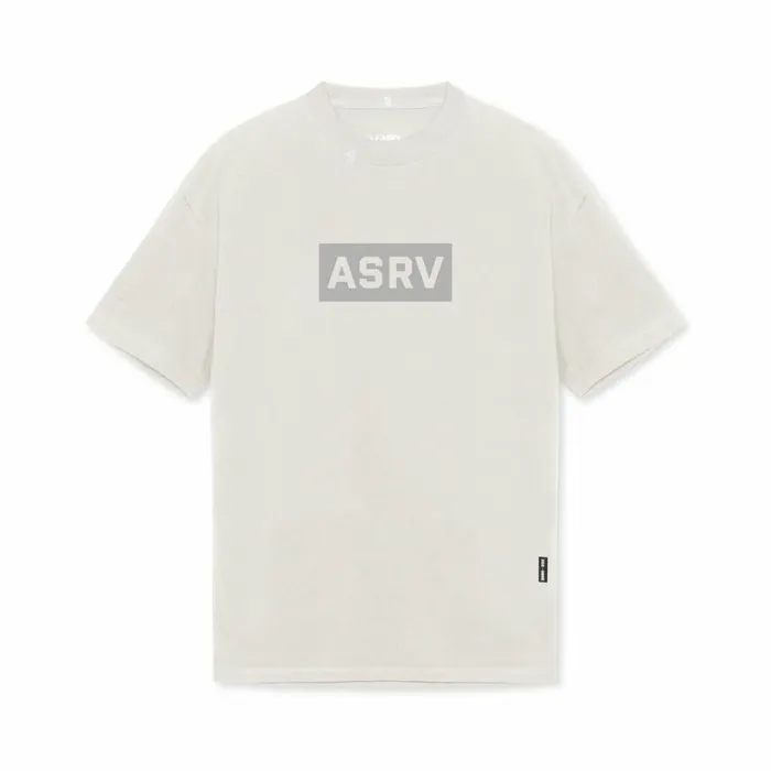 Short Sleeves Men ASRV Technical Essentials Relaxed Tee Stone 034box Logo034