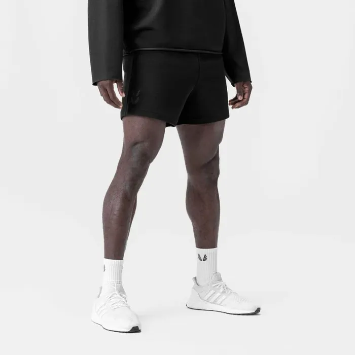 Shorts Men ASRV Waffle Knit Sweat Short Black