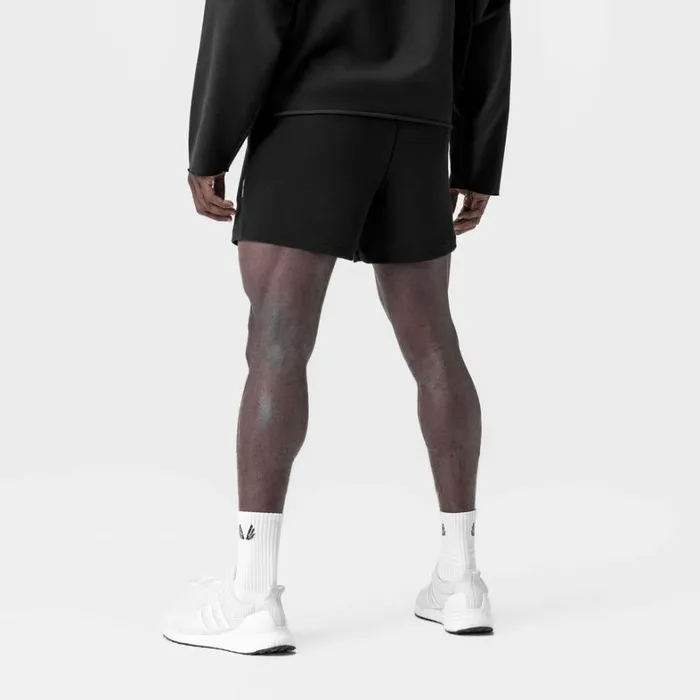 Shorts Men ASRV Waffle Knit Sweat Short Black