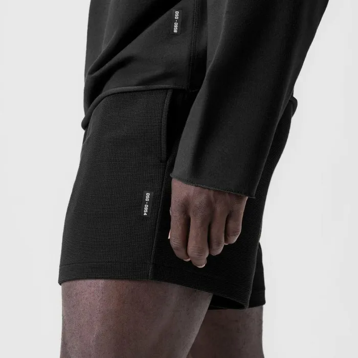 Shorts Men ASRV Waffle Knit Sweat Short Black