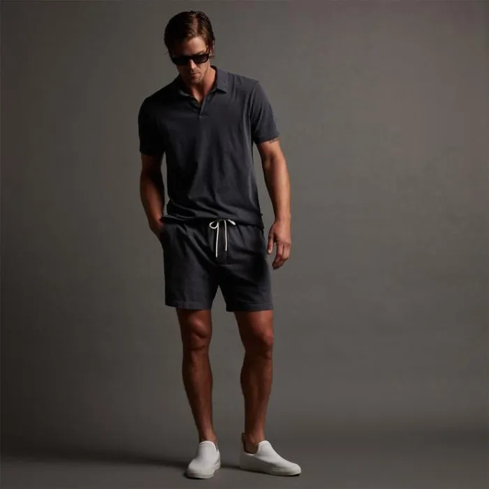 Shorts Men James Perse Slub Cotton Easy Short Maine Pigment