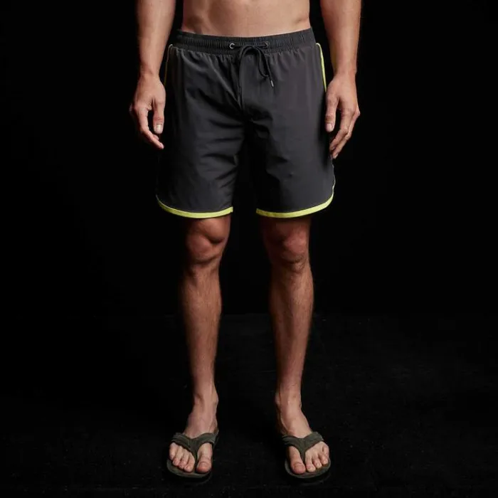Shorts Men James Perse YOSEMITE Curved Hem Board Short Carbonneon