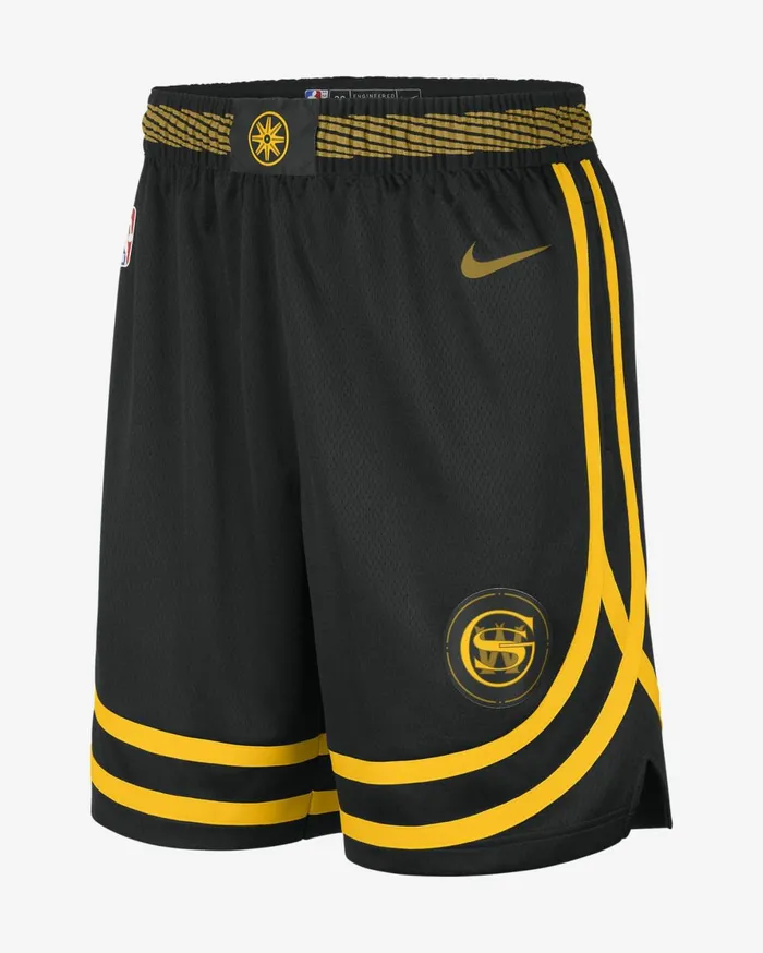 Shorts Men Nike Golden State Warriors 202324 City Edition Blackochre