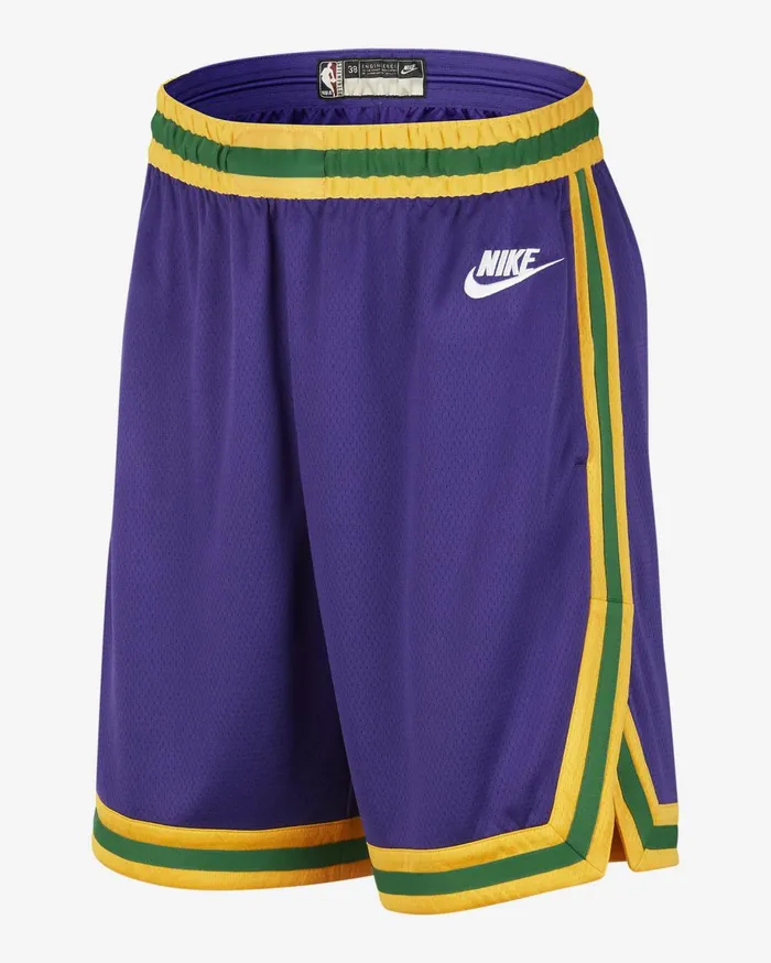Shorts Men Nike Utah Jazz Hardwood Classics 202324 Court Purplewhite