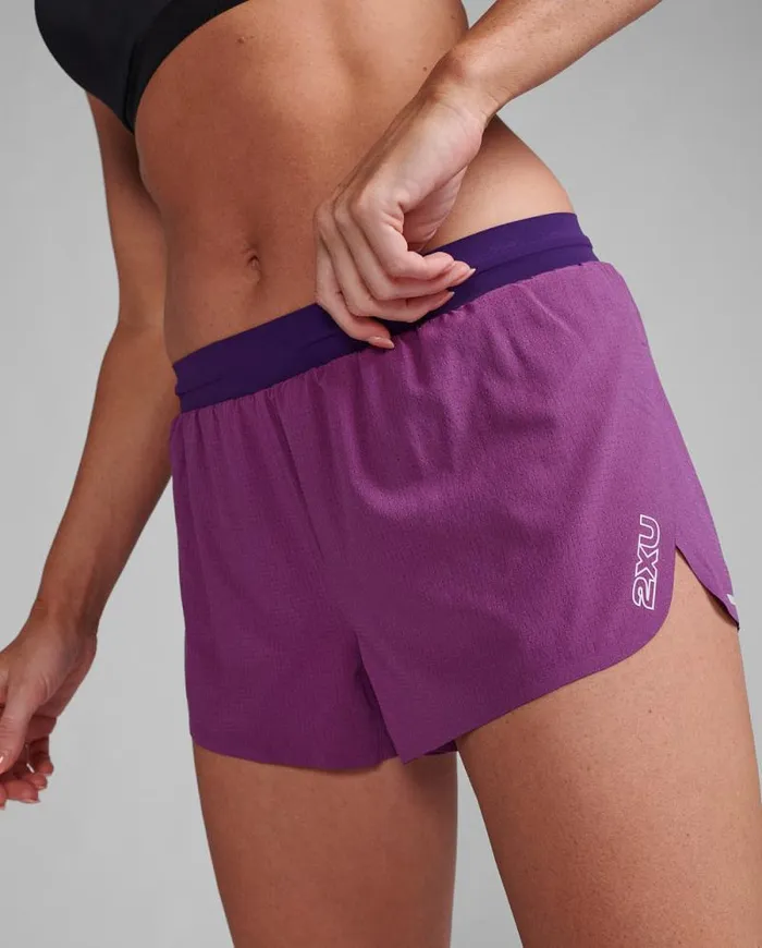 Shorts Womens 2XU Light Speed 3034 Shorts Wood Violetwhite Reflective