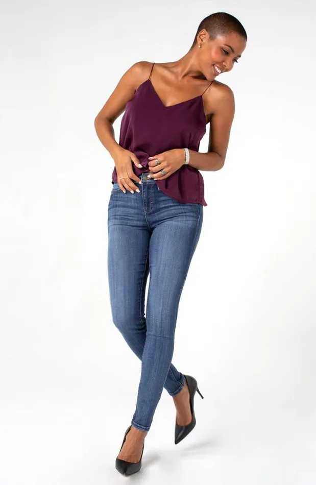 SKINNY Women Liverpool Los Angeles ABBY SKINNY HIGH PERFORMANCE ECO DENIM Victory