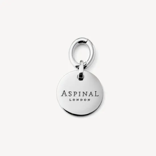 Small Disc Necklace and Bracelet Charm Sterling Silver 925 Women Aspinal Of London Jewellery Charms Small Disc Necklace and Bracelet Charm Sterling Silver 925 Women Aspinal Of London Jewellery Charms