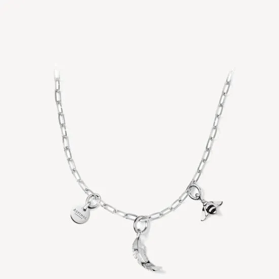Small Disc Necklace and Bracelet Charm Sterling Silver 925 Women Aspinal Of London Jewellery Charms