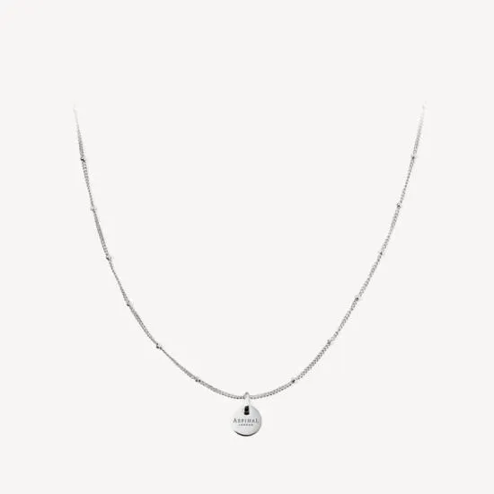 Small Disc Necklace and Bracelet Charm Sterling Silver 925 Women Aspinal Of London Jewellery Charms