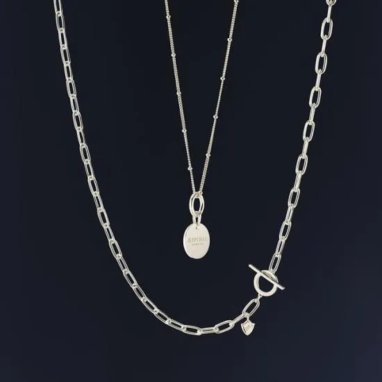 Small Disc Necklace and Bracelet Charm Sterling Silver 925 Women Aspinal Of London Jewellery Charms