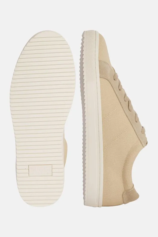 Sneakers Men Boggi Milano Beige Canvas And Suede Trainers Beige Sneakers Men Boggi Milano Beige Canvas And Suede Trainers Beige