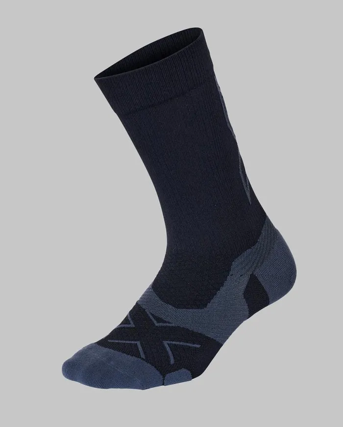 Socks Accessories 2XU Vectr Light Cushion Crew Socks Blacktitanium