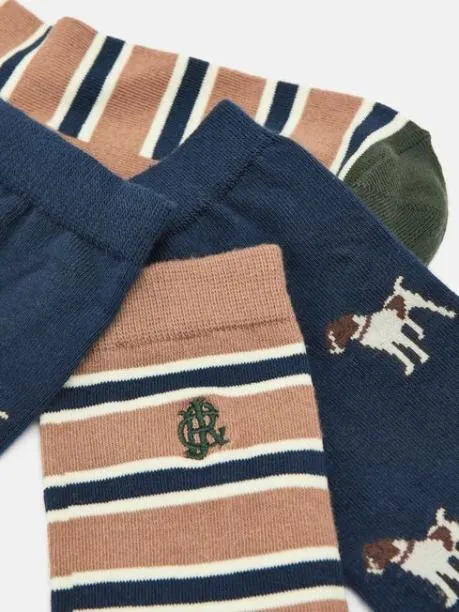 Socks Men Joules NavyCamel 2 Pack Socks Size 712