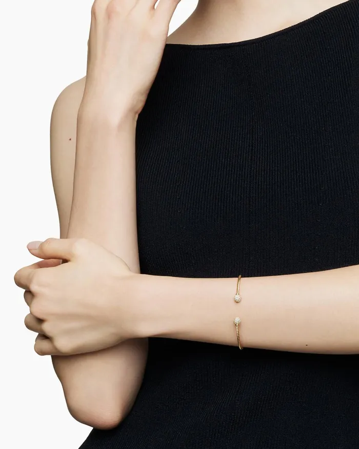 Solari Cablespira Bracelet In 18K Yellow Gold With Diamonds 23mm Women David Yurman Cuff Solari Cablespira Bracelet In 18K Yellow Gold With Diamonds 23mm Women David Yurman Cuff