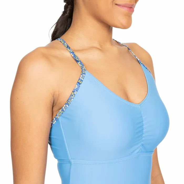 Sophia Printed Swimming Costume Ocean Women Trespass Swimwear