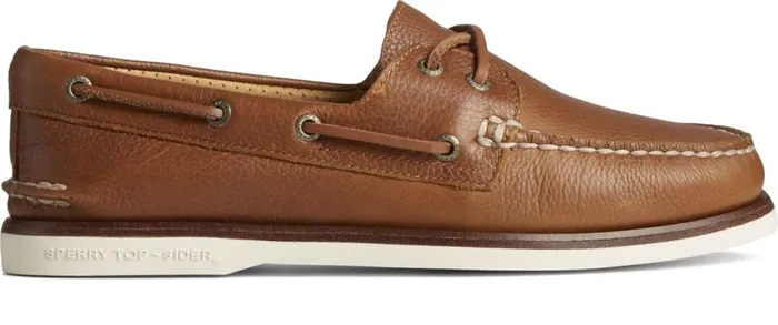 Sperry Boat Shoes Men Gold Cup Authentic Original Tumbled Boat Shoe Tan