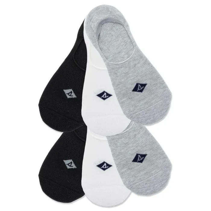 Sperry Boots Men 6Pack Sneaker Sock Liner Multi