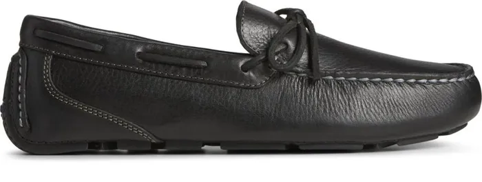 Sperry Boots Men Davenport Pull Up Leather 1Eye Driver Black