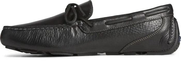 Sperry Boots Men Davenport Pull Up Leather 1Eye Driver Black