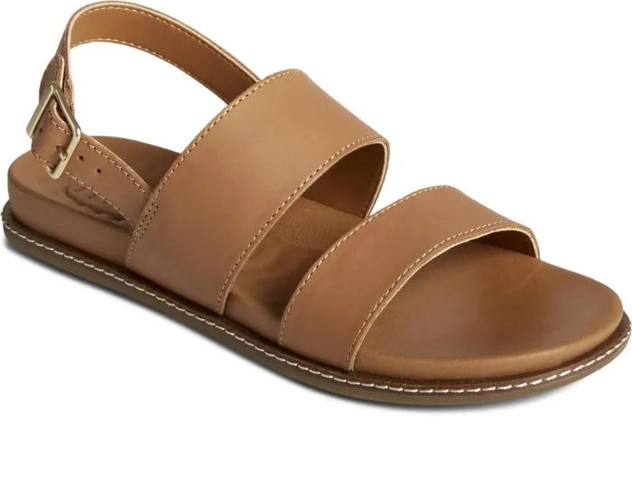 Sperry Sandals Women Waveside PLUSHWAVE Backstrap Sandal Tan Sperry Sandals Women Waveside PLUSHWAVE Backstrap Sandal Tan