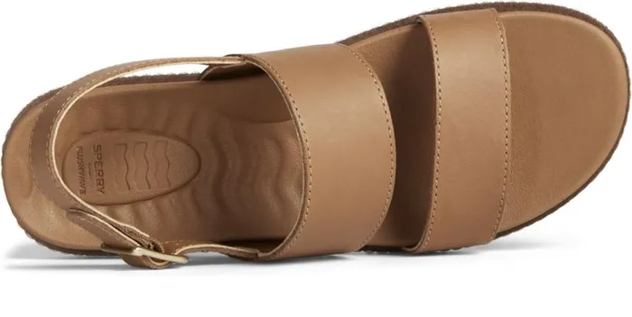 Sperry Sandals Women Waveside PLUSHWAVE Backstrap Sandal Tan Sperry Sandals Women Waveside PLUSHWAVE Backstrap Sandal Tan
