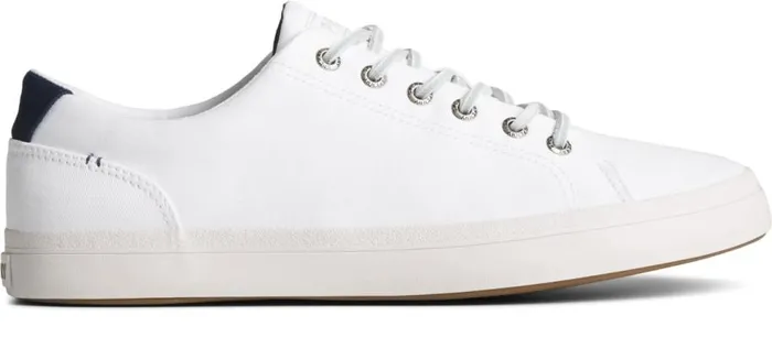 Sperry Sneakers Men SeaCycled Striper II Textile Sneaker White