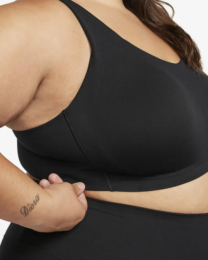 Sports Bras Women Nike Alate Coverage Blackblackcool Grey