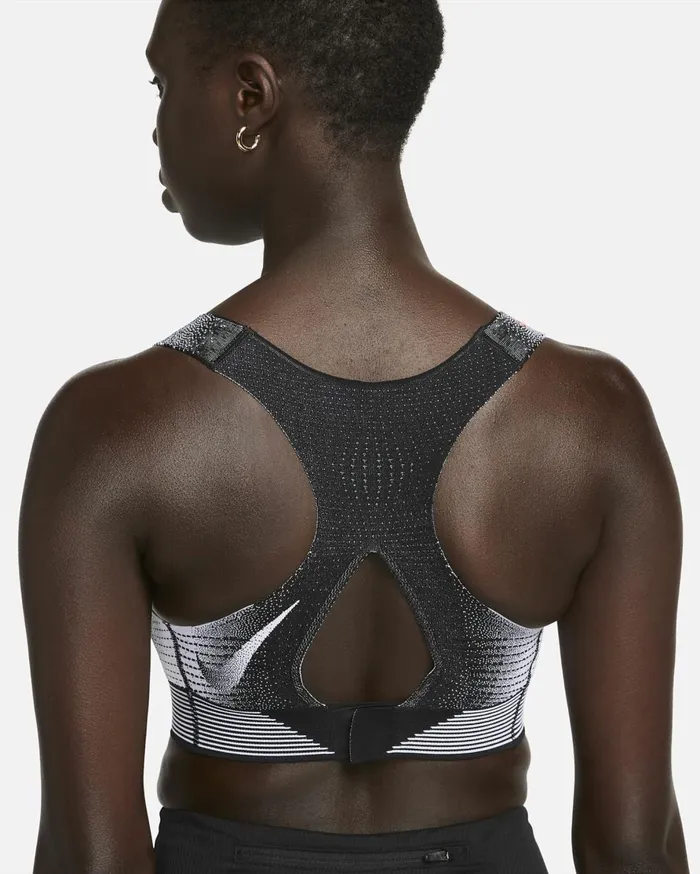 Sports Bras Women Nike Swoosh Flyknit Blackwhitebright Crimson