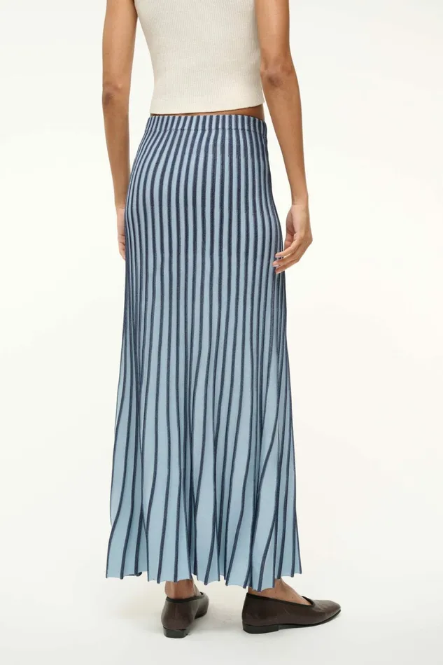 STAUD ALEIDA SKIRT Navy Clear Blue Women Skirts
