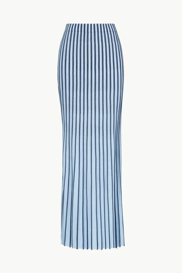 STAUD ALEIDA SKIRT Navy Clear Blue Women Skirts
