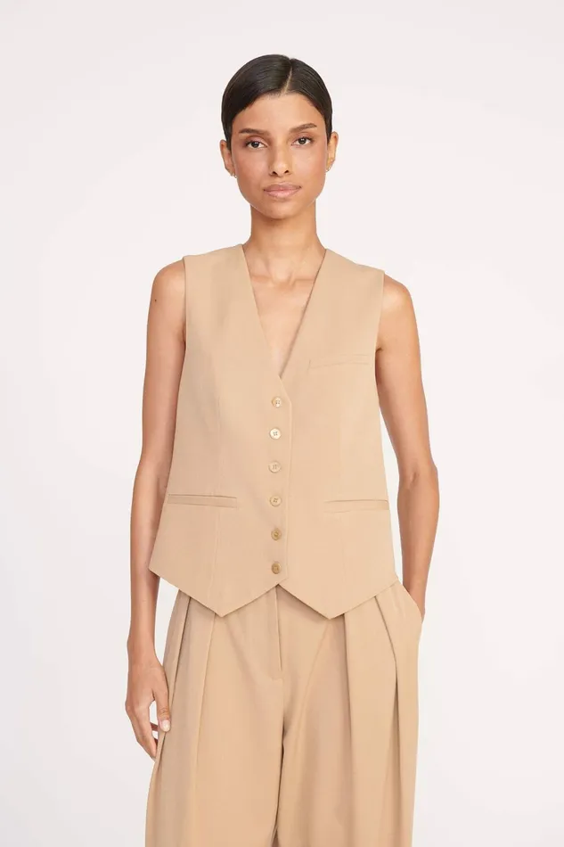 STAUD BRETT VEST Camel Women Essentials