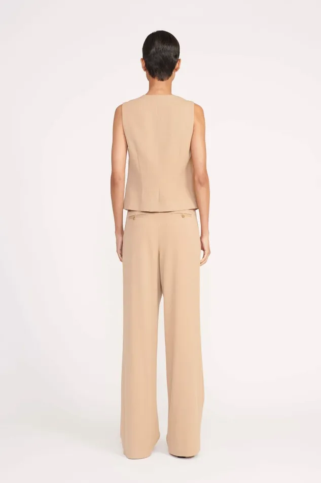 STAUD BRETT VEST Camel Women Essentials STAUD BRETT VEST Camel Women Essentials