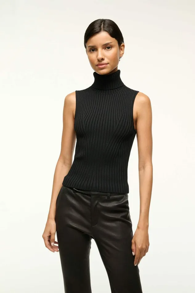 STAUD CALLUM TOP Black Women Tops