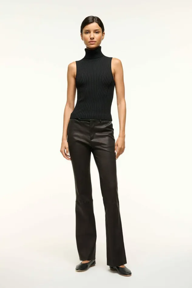 STAUD CALLUM TOP Black Women Tops STAUD CALLUM TOP Black Women Tops