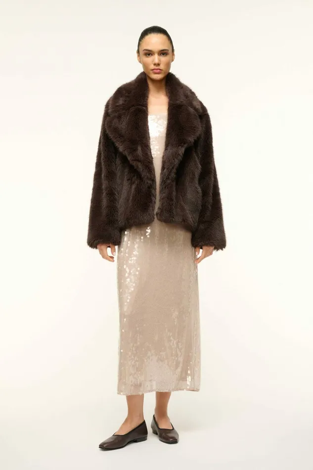 STAUD CASEY DRESS Moon Women Dresses STAUD CASEY DRESS Moon Women Dresses