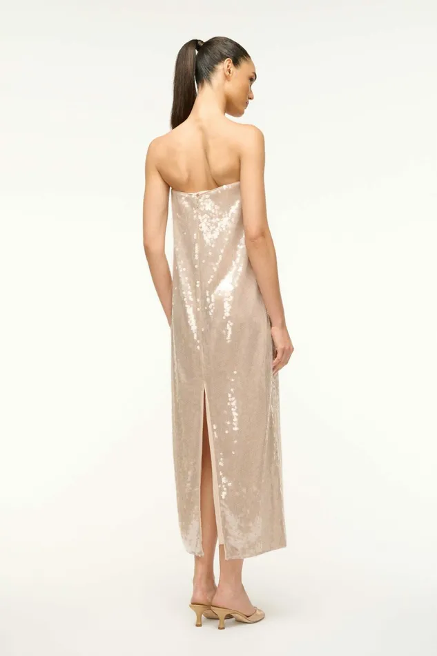 STAUD CASEY DRESS Moon Women Dresses STAUD CASEY DRESS Moon Women Dresses
