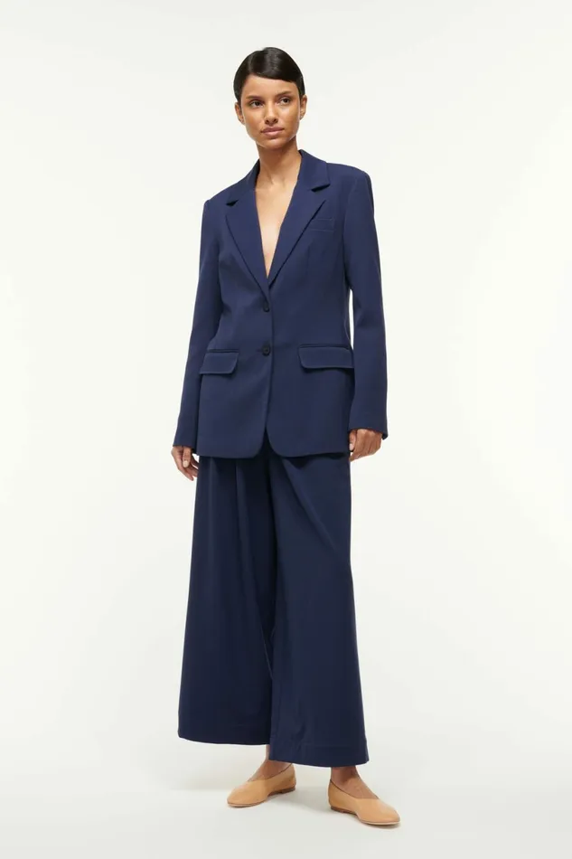 STAUD CITY BLAZER Navy Women The Evening Edit STAUD CITY BLAZER Navy Women The Evening Edit
