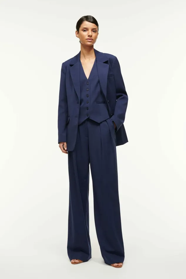 STAUD CITY BLAZER Navy Women The Evening Edit STAUD CITY BLAZER Navy Women The Evening Edit