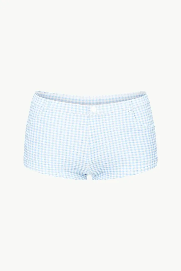 STAUD COD BIKINI BOTTOM Sky Micro Check Women Swim STAUD COD BIKINI BOTTOM Sky Micro Check Women Swim