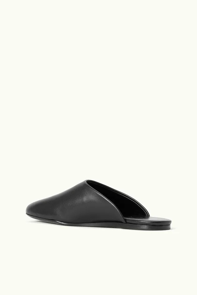 STAUD CUSTOM ABBY SLIPPER Black Women Mules and Flats