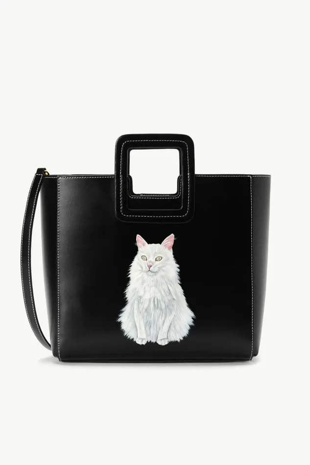 STAUD CUSTOM SHIRLEY LEATHER BAG Black Women Custom Handbags
