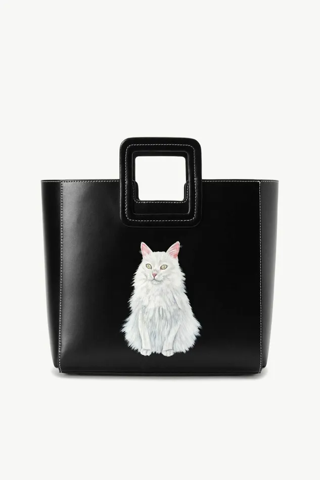 STAUD CUSTOM SHIRLEY LEATHER BAG Black Women Custom Handbags