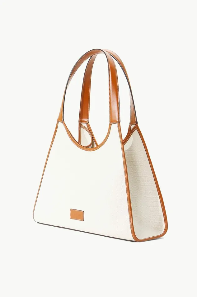 STAUD CUSTOM X CBONZ SOFT REY BAG Cream Tan Women Custom Handbags STAUD CUSTOM X CBONZ SOFT REY BAG Cream Tan Women Custom Handbags
