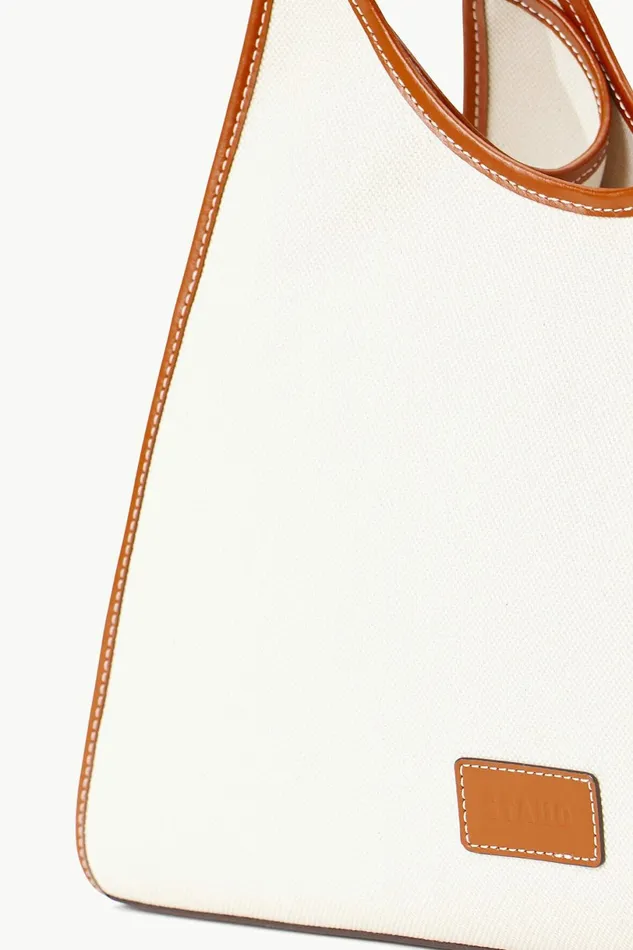 STAUD CUSTOM X CBONZ SOFT REY BAG Cream Tan Women Custom Handbags STAUD CUSTOM X CBONZ SOFT REY BAG Cream Tan Women Custom Handbags